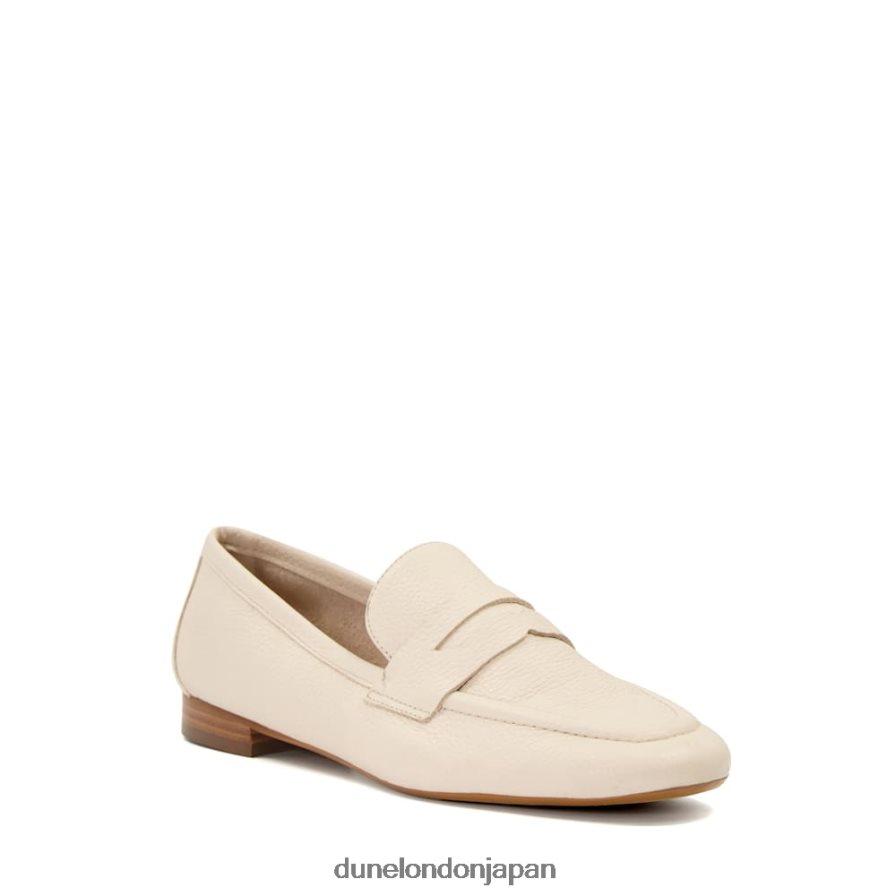 ジャネッタ フラットペニーローファー 生成り 女性 Dune London 4JB82R589