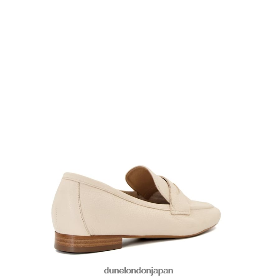 ジャネッタ フラットペニーローファー 生成り 女性 Dune London 4JB82R589