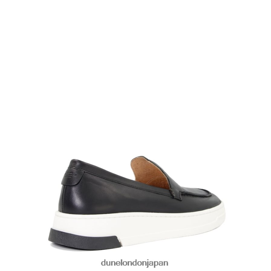 生成する ウェッジヒール ローファー 黒 女性 Dune London 4JB82R590
