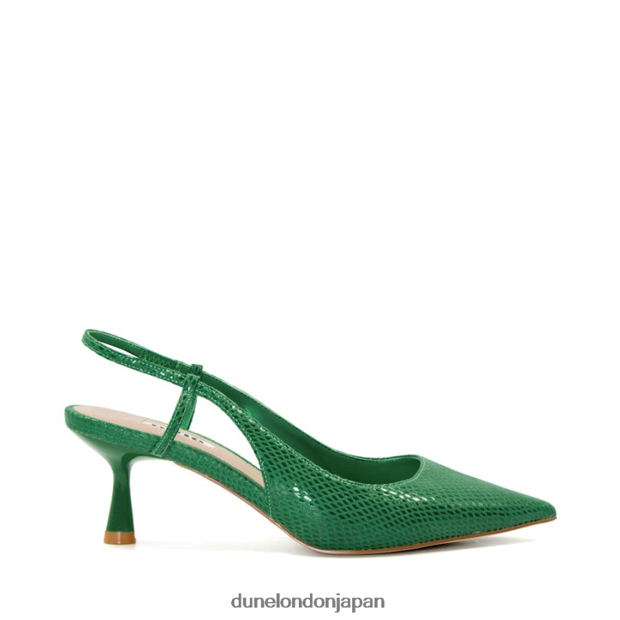 クリップ フレアヒール コートシューズ 緑 女性 Dune London 4JB82R592
