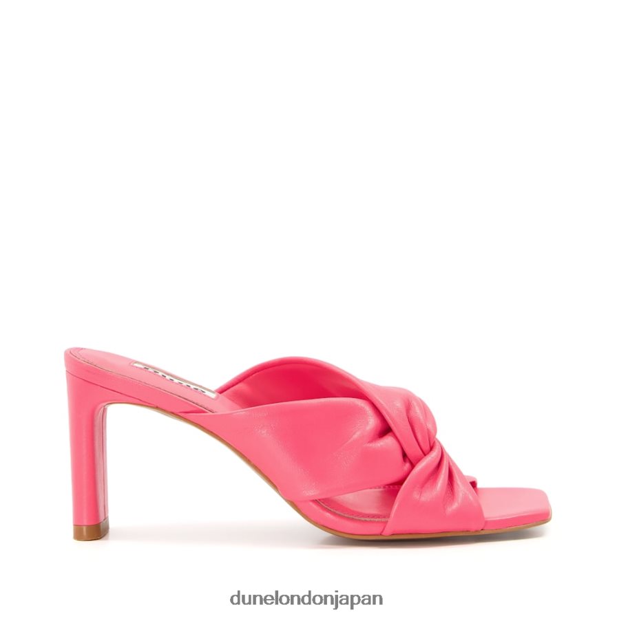 磁石 ツイストノットミュール ピンク 女性 Dune London 4JB82R598