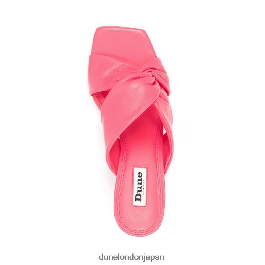 磁石 ツイストノットミュール ピンク 女性 Dune London 4JB82R598
