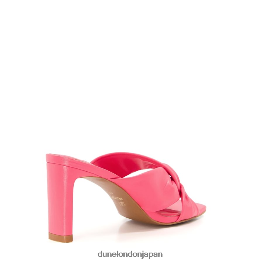 磁石 ツイストノットミュール ピンク 女性 Dune London 4JB82R598