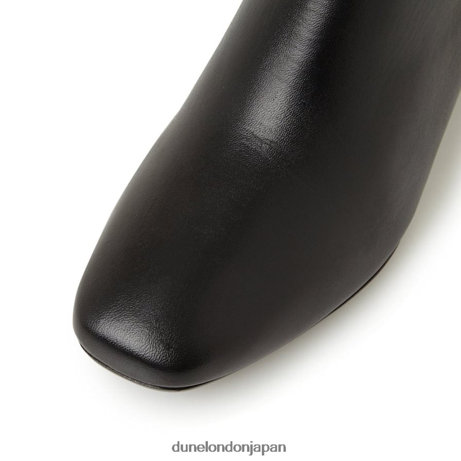 オレゴン スクエアトゥ ミッドヒール アンクルブーツ 黒 女性 Dune London 4JB82R612