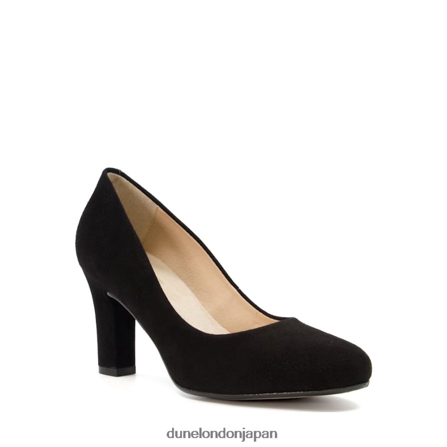 灰色の コンフォートミッドブロックヒールコートシューズ 黒 女性 Dune London 4JB82R614