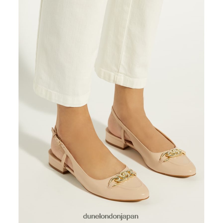 ヒッピー スナッフルトリム フラットスリングバックパンプス 赤面 女性 Dune London 4JB82R61