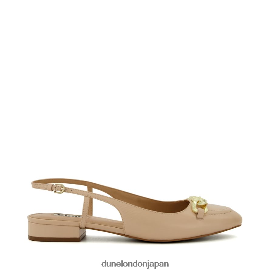 ヒッピー スナッフルトリム フラットスリングバックパンプス 赤面 女性 Dune London 4JB82R61