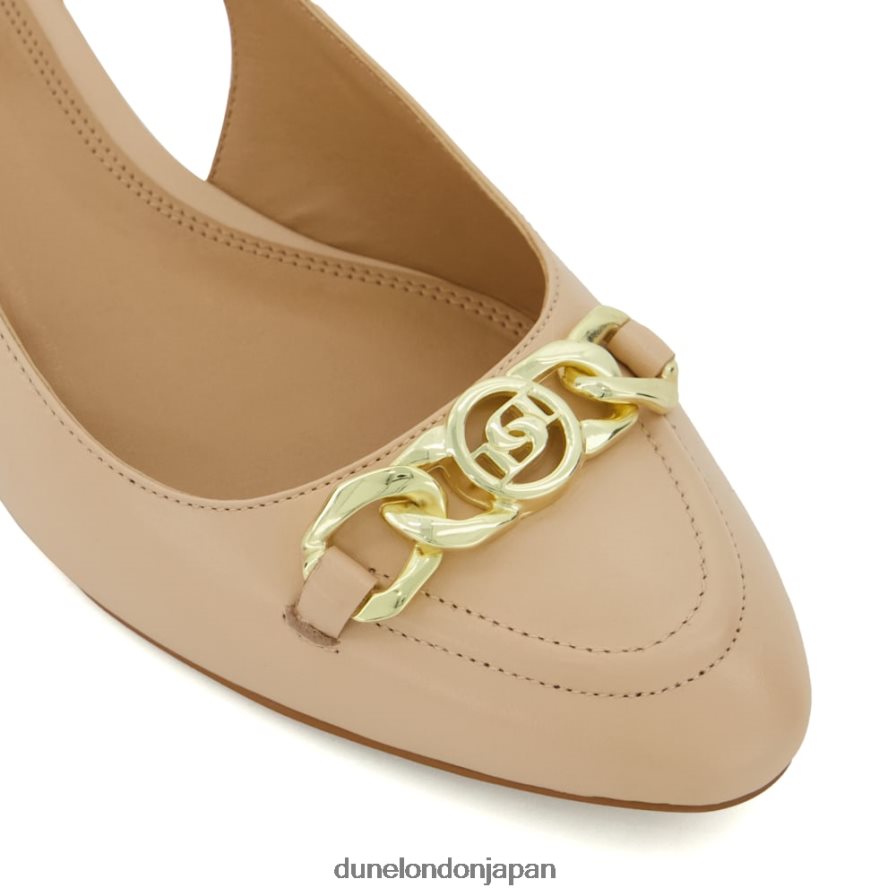 ヒッピー スナッフルトリム フラットスリングバックパンプス 赤面 女性 Dune London 4JB82R61