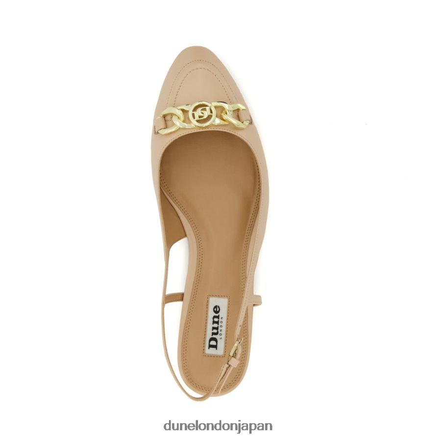 ヒッピー スナッフルトリム フラットスリングバックパンプス 赤面 女性 Dune London 4JB82R61