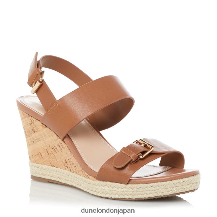ケンディル ウェッジサンダル 黄褐色 女性 Dune London 4JB82R621