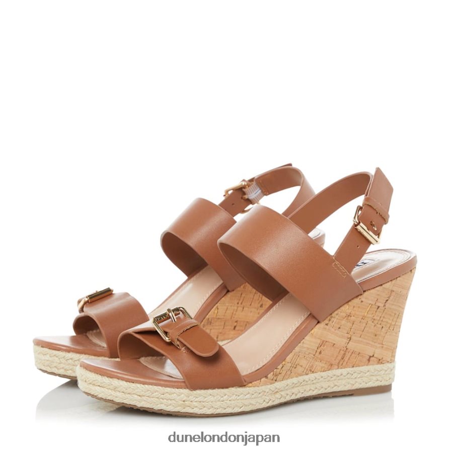 ケンディル ウェッジサンダル 黄褐色 女性 Dune London 4JB82R621