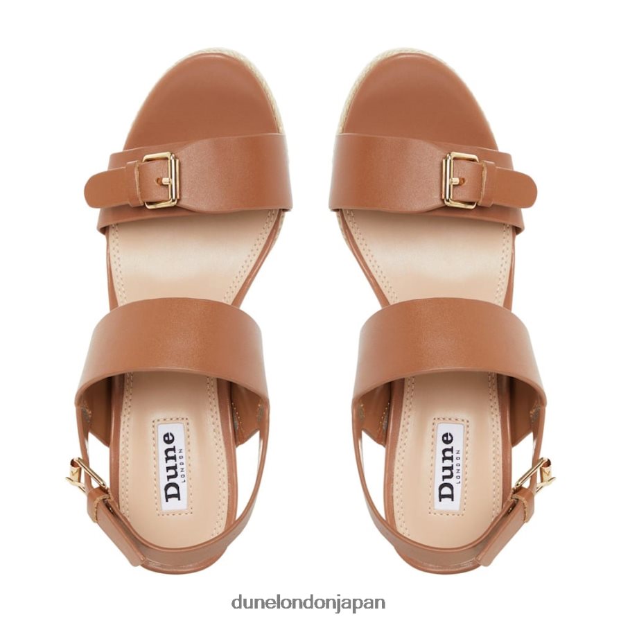 ケンディル ウェッジサンダル 黄褐色 女性 Dune London 4JB82R621