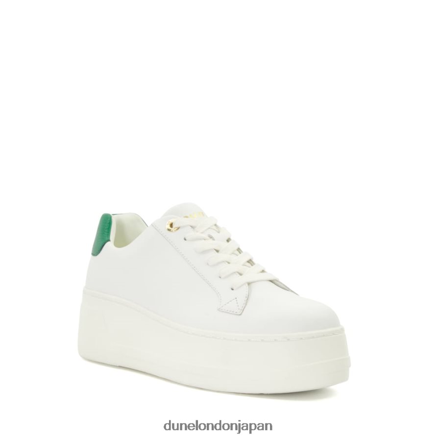 エピソード レースアップ フラットスニーカー エメラルド 女性 Dune London 4JB82R630