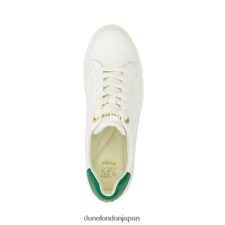 エピソード レースアップ フラットスニーカー エメラルド 女性 Dune London 4JB82R630