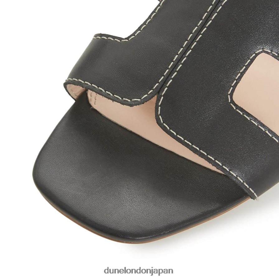 ルーペ スマートスライダーサンダル 黒 女性 Dune London 4JB82R632