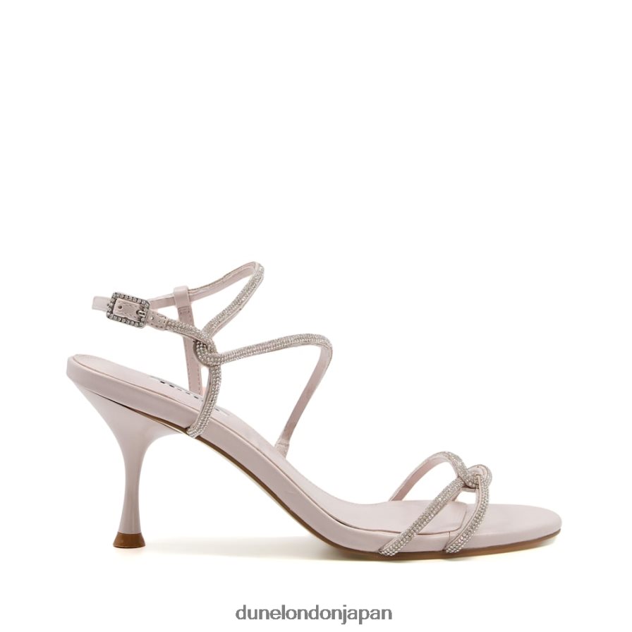 両陛下 ディアマンテ ストラップヒールサンダル 生成り 女性 Dune London 4JB82R639