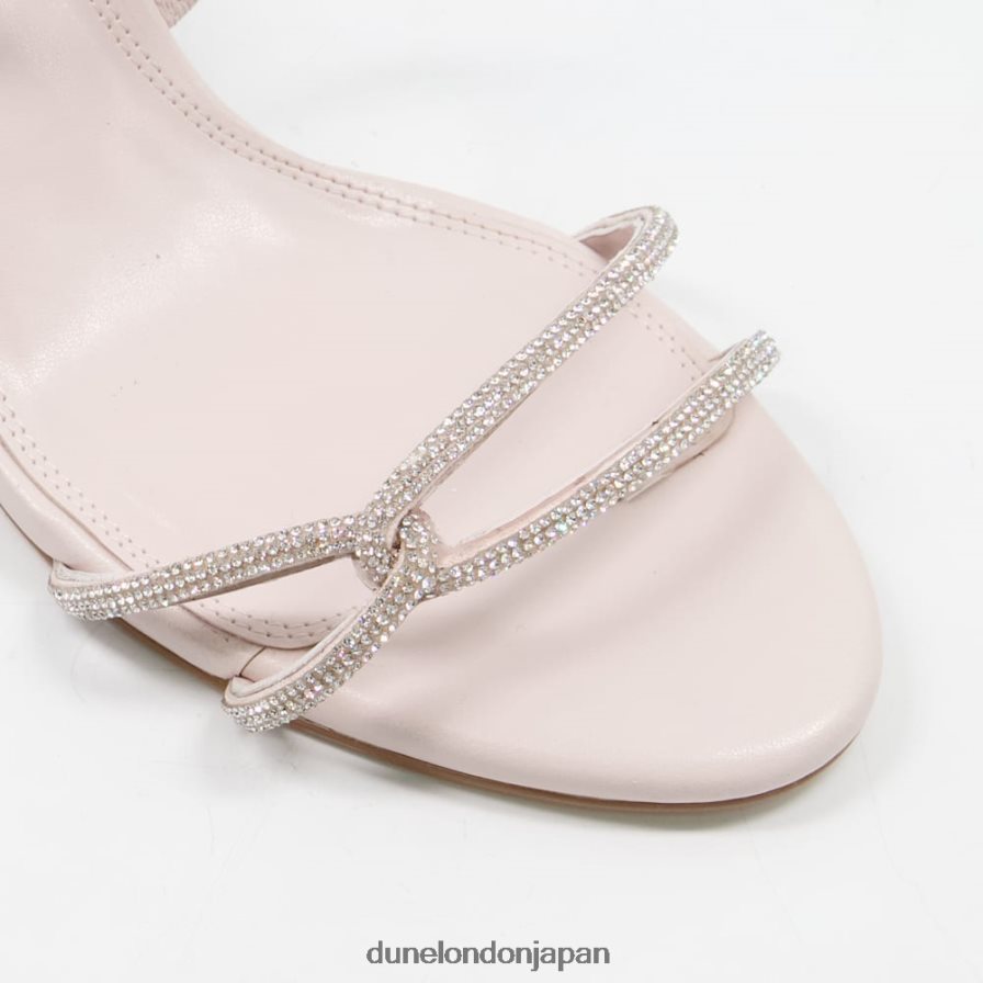 両陛下 ディアマンテ ストラップヒールサンダル 生成り 女性 Dune London 4JB82R639