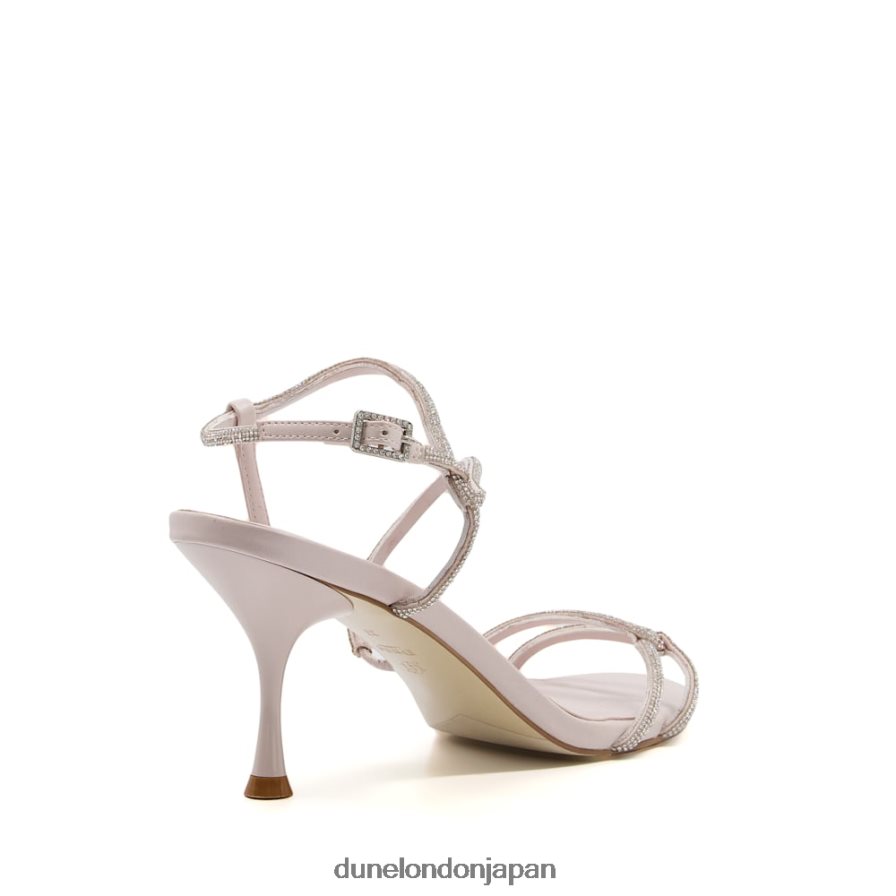 両陛下 ディアマンテ ストラップヒールサンダル 生成り 女性 Dune London 4JB82R639