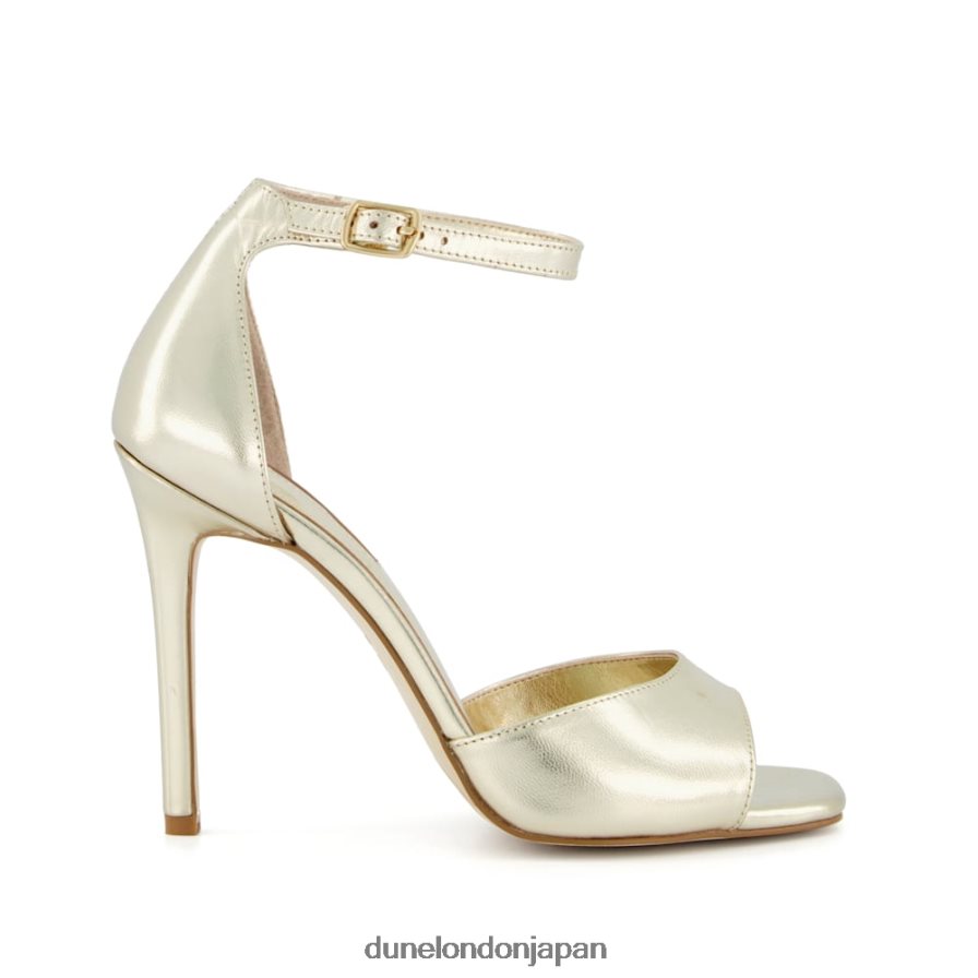 ミスティ ツーパートヒールサンダル シャンパン 女性 Dune London 4JB82R646