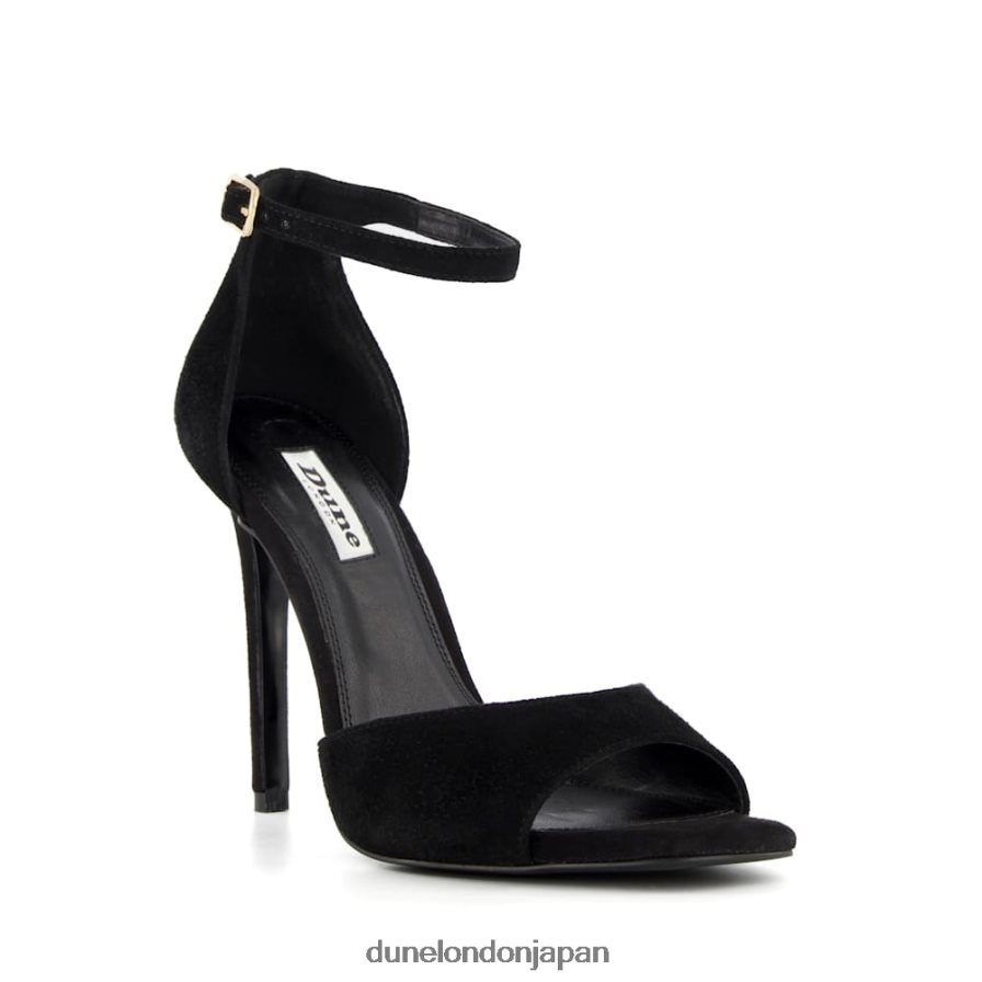 ミスティ ツーパートヒールサンダル 黒 女性 Dune London 4JB82R647
