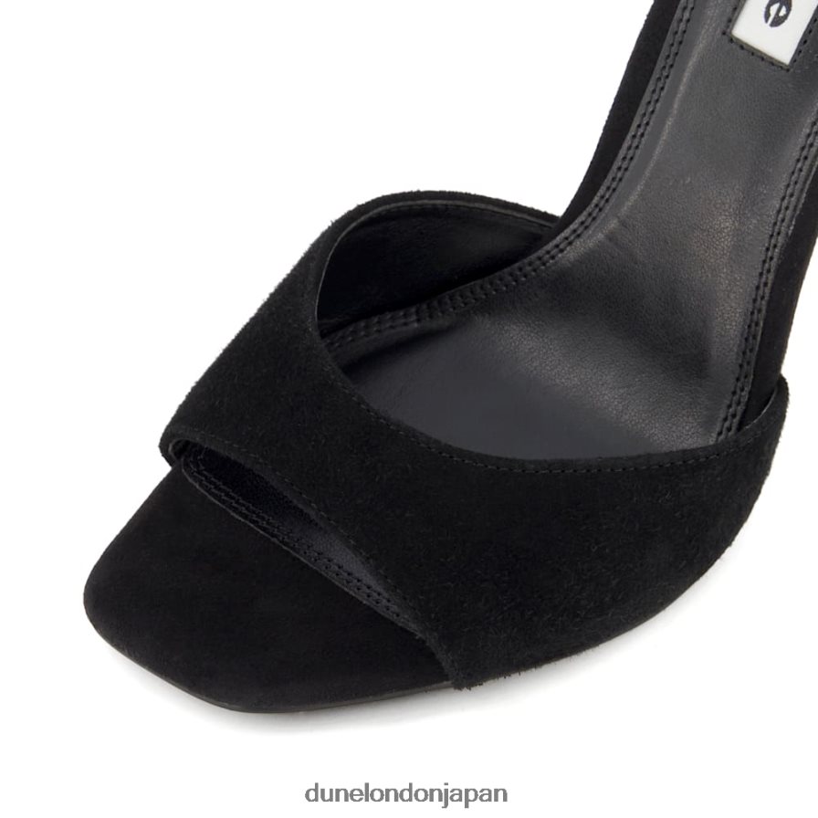 ミスティ ツーパートヒールサンダル 黒 女性 Dune London 4JB82R647