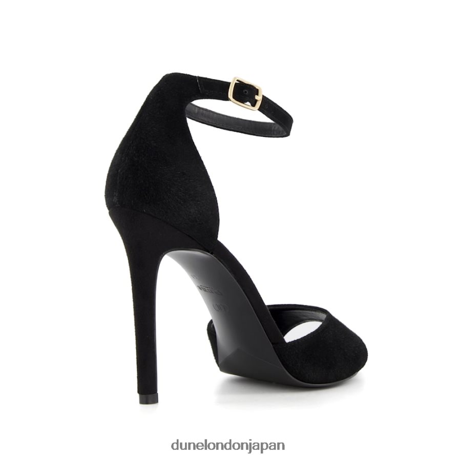 ミスティ ツーパートヒールサンダル 黒 女性 Dune London 4JB82R647
