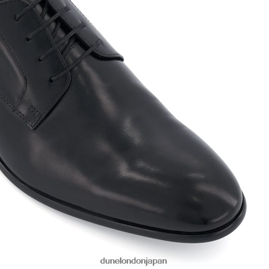 サザーク スマートレザーレースアップシューズ 黒 男性 Dune London 4JB82R684