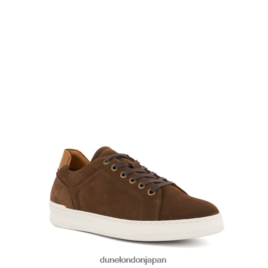 トレド スエード レースアップスニーカー 茶色 男性 Dune London 4JB82R700