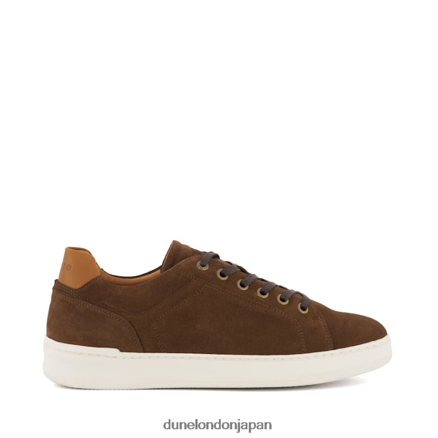 トレド スエード レースアップスニーカー 茶色 男性 Dune London 4JB82R700