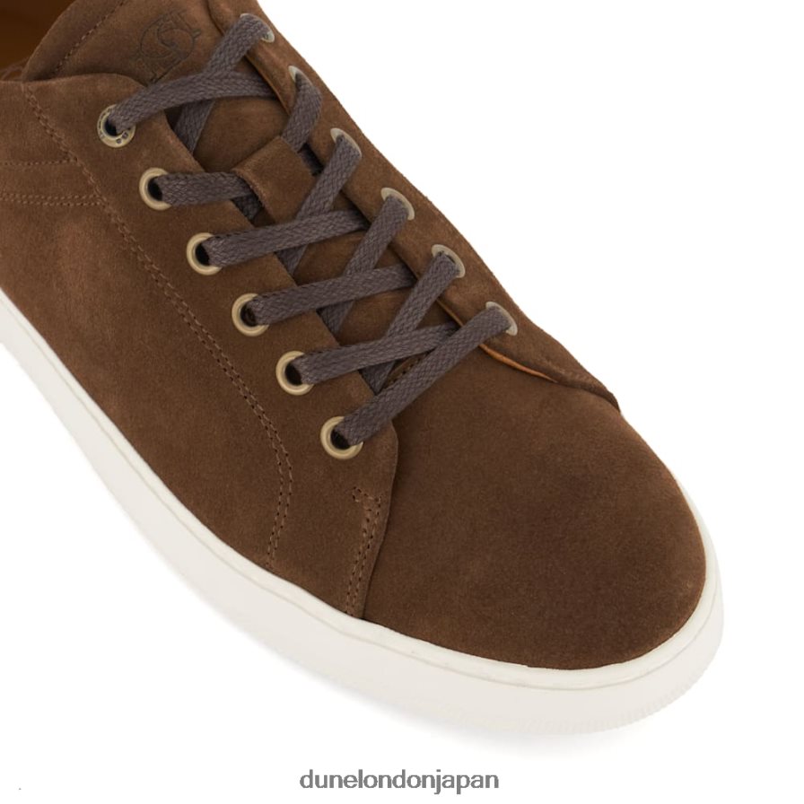 トレド スエード レースアップスニーカー 茶色 男性 Dune London 4JB82R700