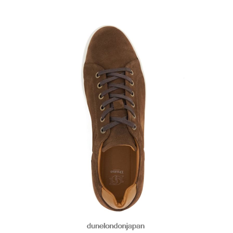 トレド スエード レースアップスニーカー 茶色 男性 Dune London 4JB82R700