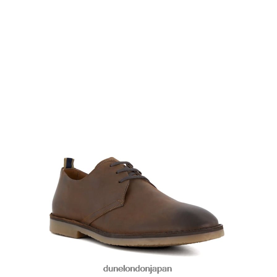 ブルックド カジュアルなレースアップシューズ 茶色 男性 Dune London 4JB82R703
