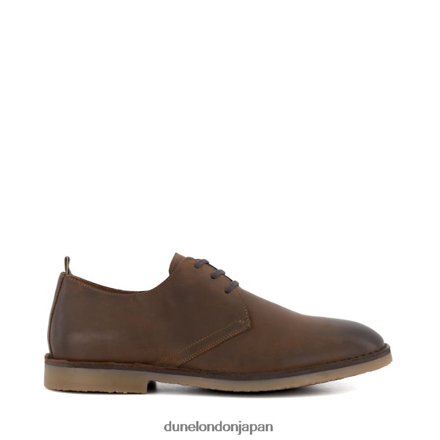 ブルックド カジュアルなレースアップシューズ 茶色 男性 Dune London 4JB82R703
