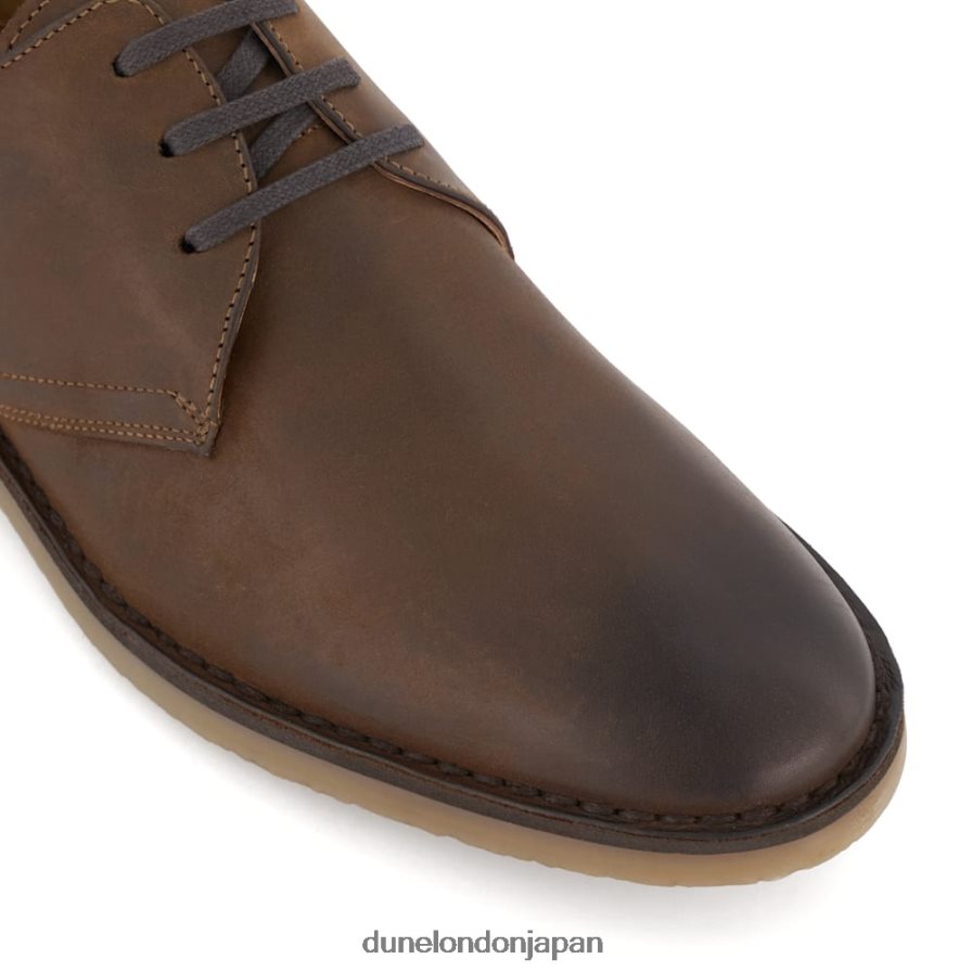 ブルックド カジュアルなレースアップシューズ 茶色 男性 Dune London 4JB82R703