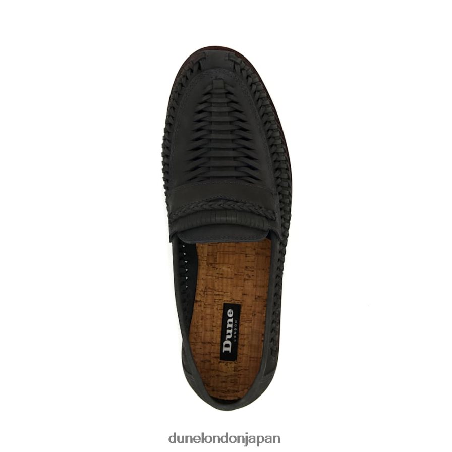 レンガ カジュアルなウーブンローファー ダークネイビー 男性 Dune London 4JB82R710