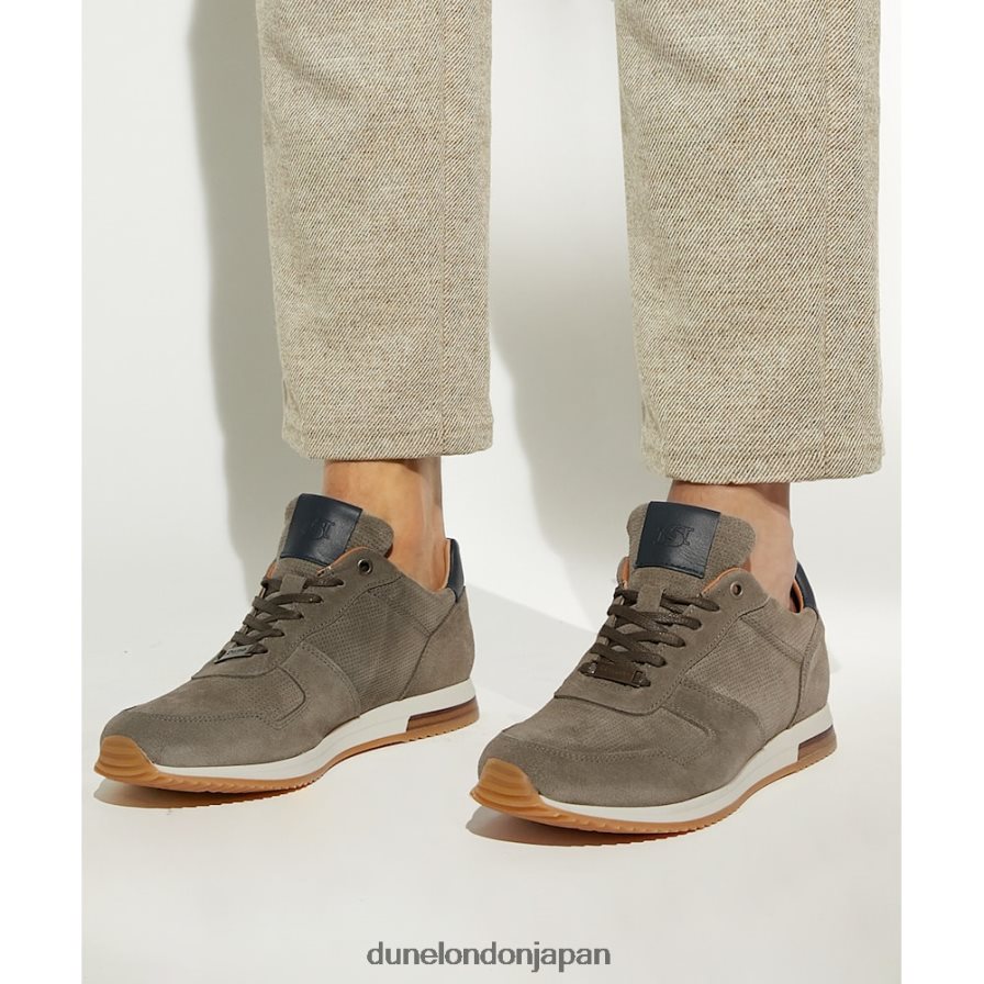 三部作 レースアップ ランナートレーナー グレー 男性 Dune London 4JB82R722