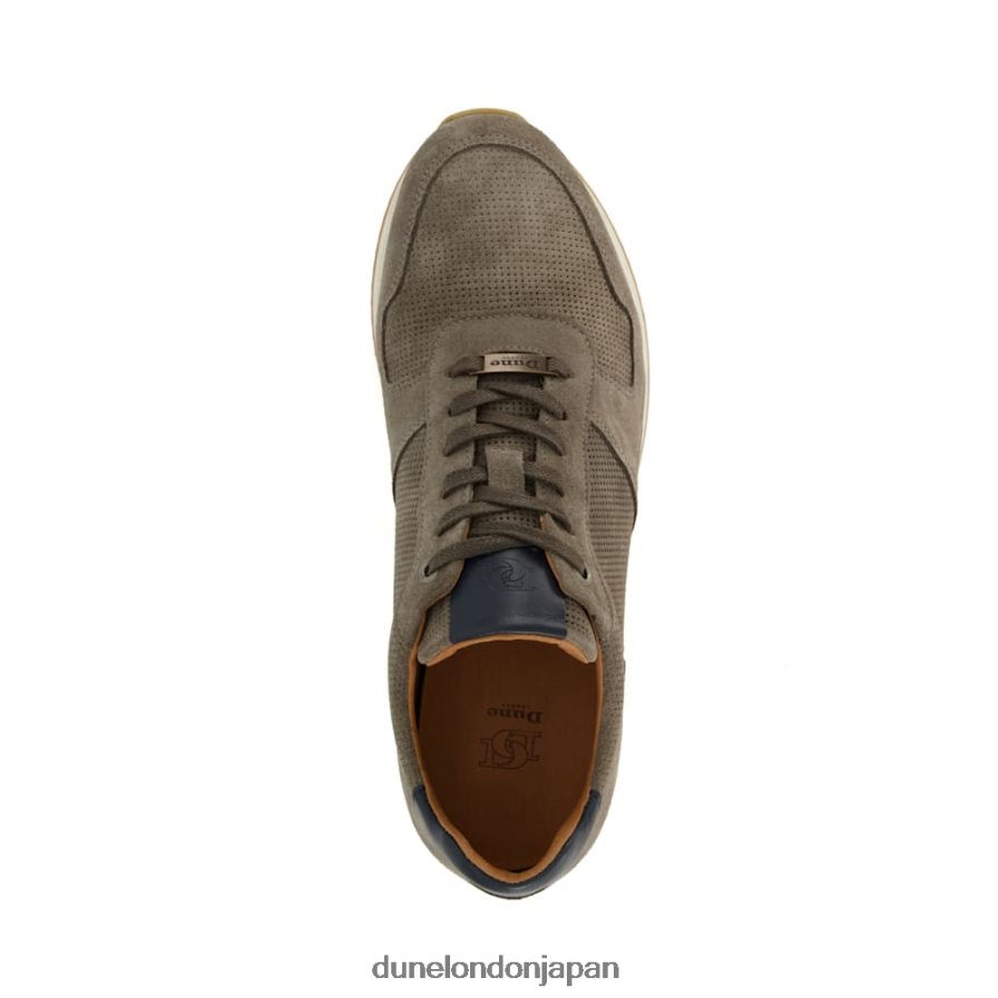 三部作 レースアップ ランナートレーナー グレー 男性 Dune London 4JB82R722