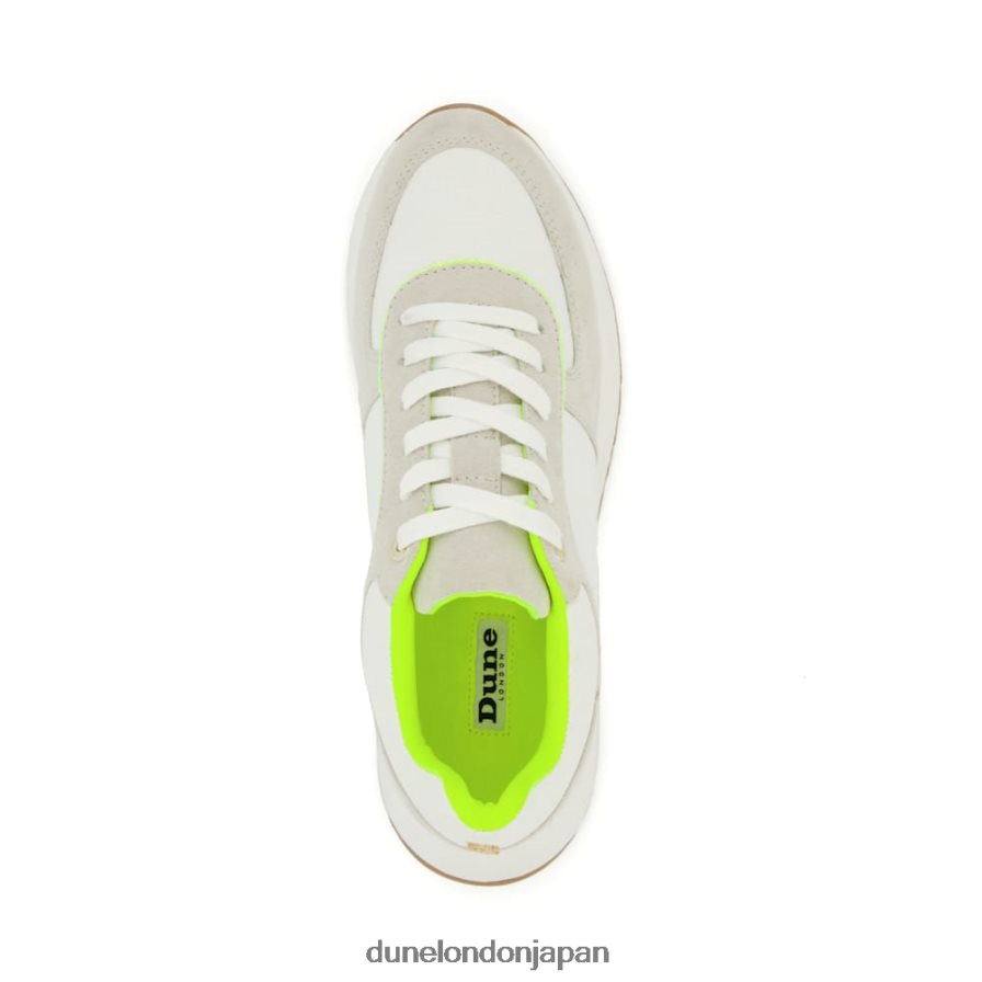 エメリアス レースアップ ランナートレーナー ライム 女性 Dune London 4JB82R72
