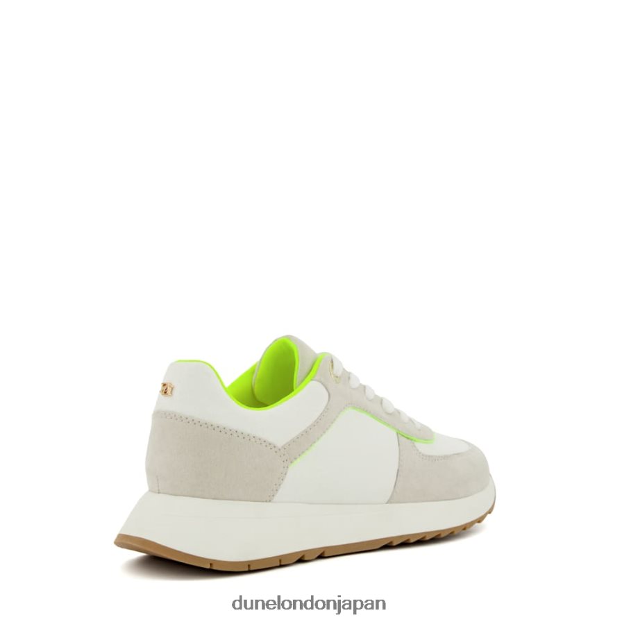 エメリアス レースアップ ランナートレーナー ライム 女性 Dune London 4JB82R72