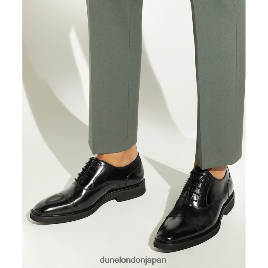 シロ レザーレースアップオックスフォードシューズ 黒 男性 Dune London 4JB82R734