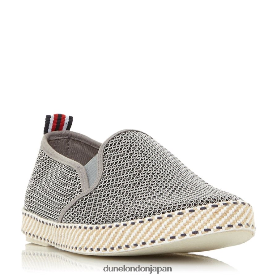 フィン メッシュエスパドリーユシューズ グレー 男性 Dune London 4JB82R749