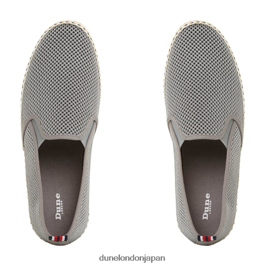 フィン メッシュエスパドリーユシューズ グレー 男性 Dune London 4JB82R749