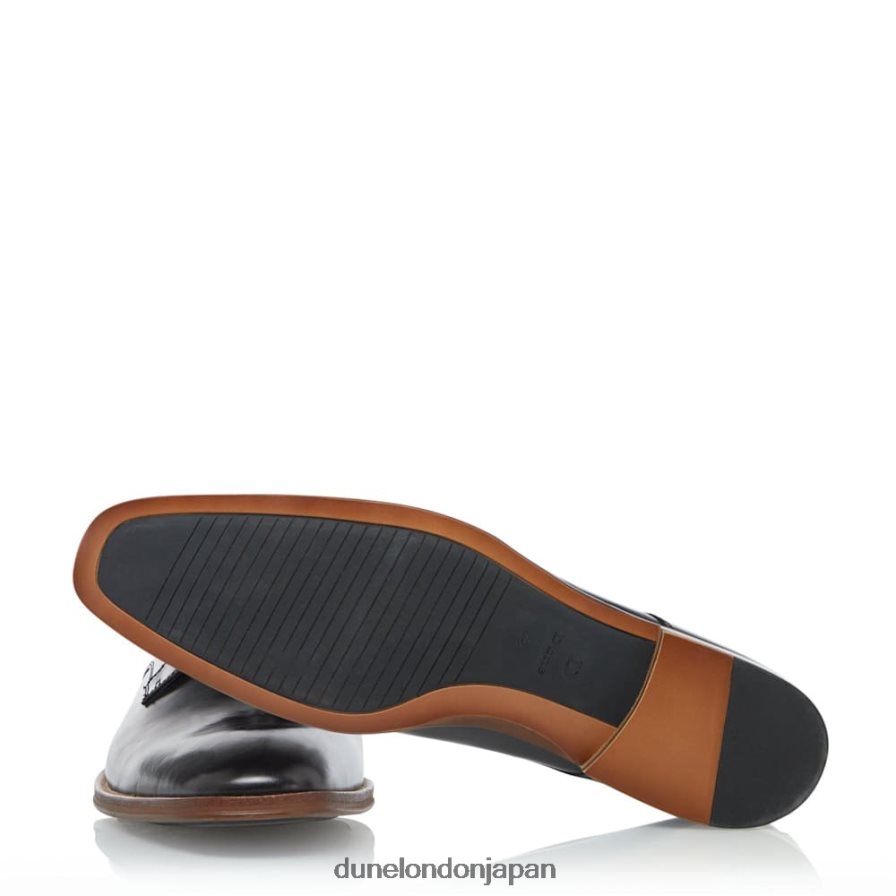 スズメ スマートレザーギブソンシューズ 黒 男性 Dune London 4JB82R750