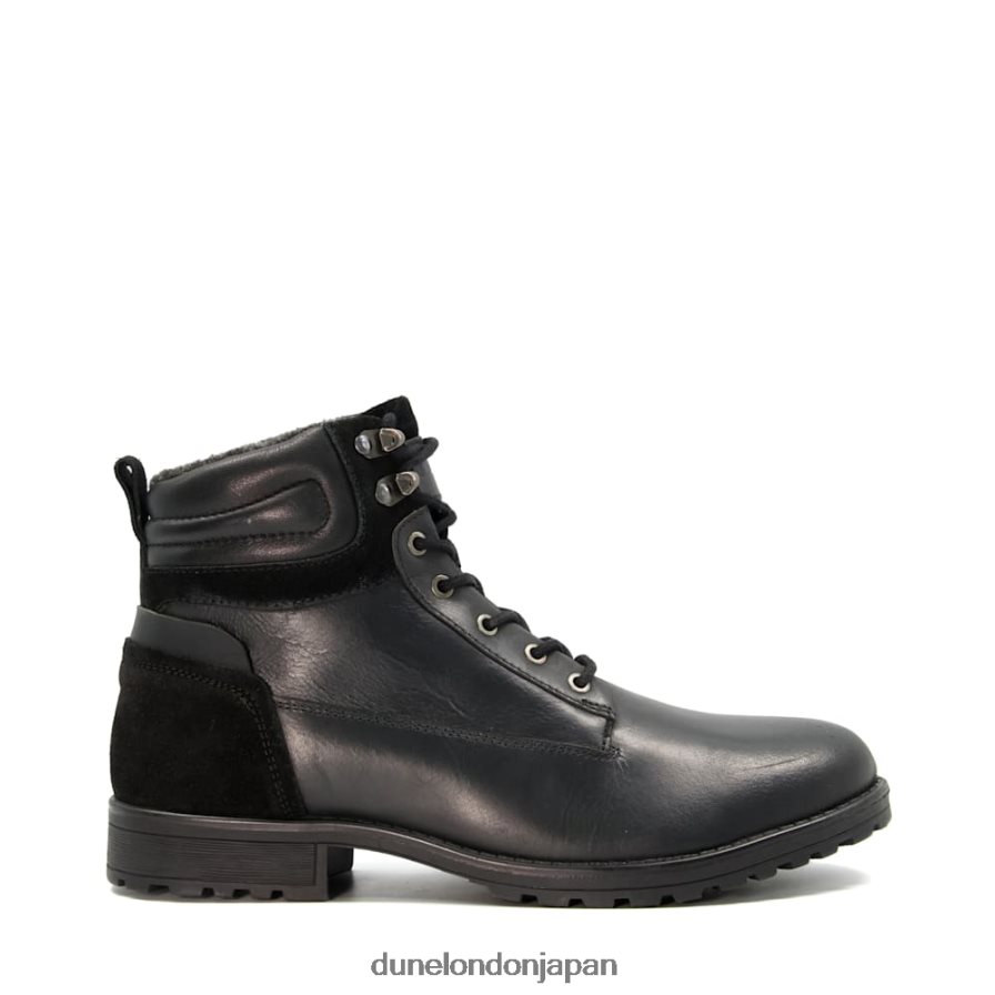 カペッロ レースアップブーツ 黒 男性 Dune London 4JB82R752
