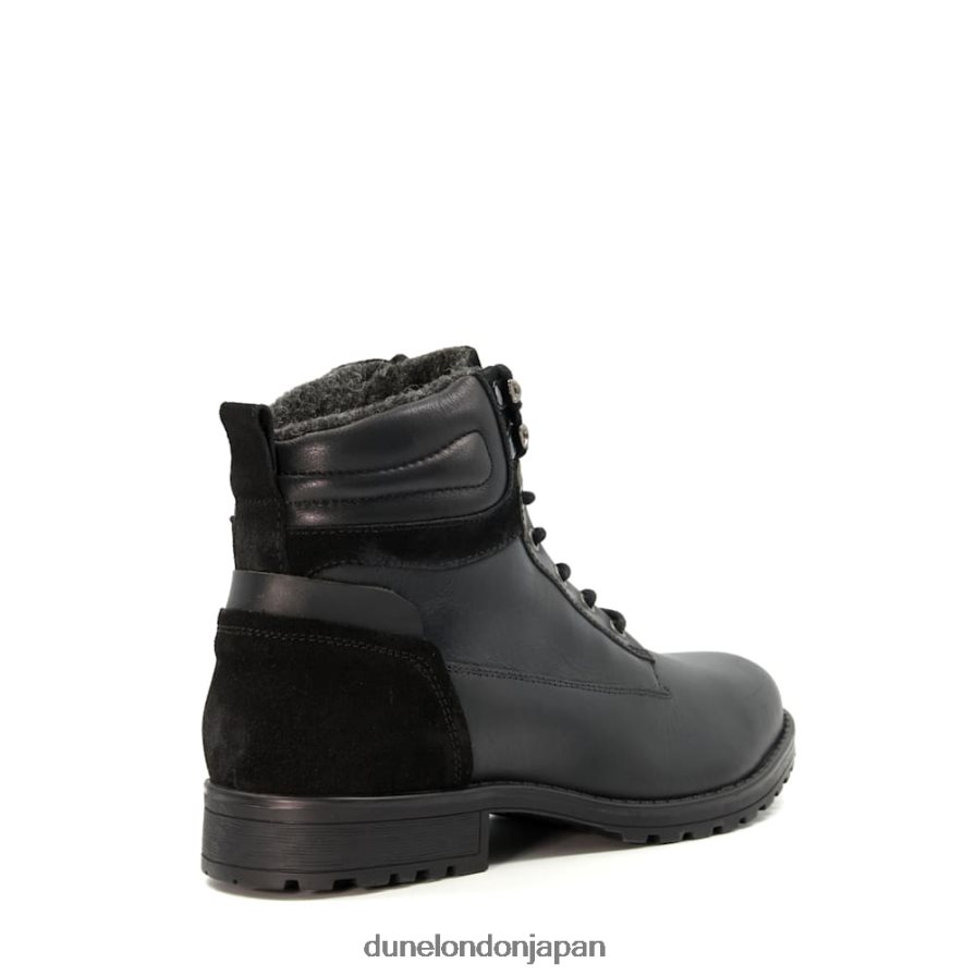 カペッロ レースアップブーツ 黒 男性 Dune London 4JB82R752