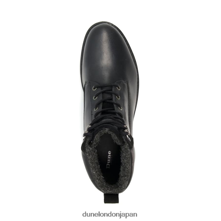 カペッロ レースアップブーツ 黒 男性 Dune London 4JB82R752