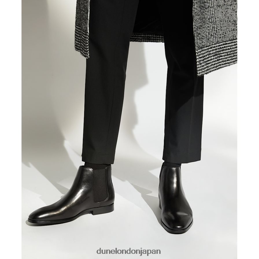 マントル アーモンドトゥ チェルシーブーツ 黒 男性 Dune London 4JB82R755