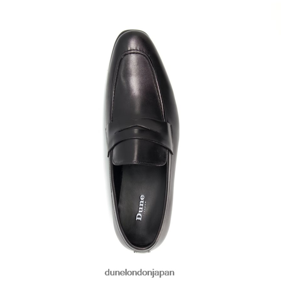 サーバ サドルローファー 黒 男性 Dune London 4JB82R756