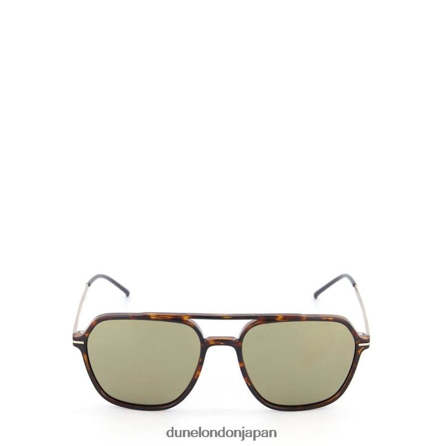 オサーク オーバーサイズのサングラス べっ甲 男性 Dune London 4JB82R767