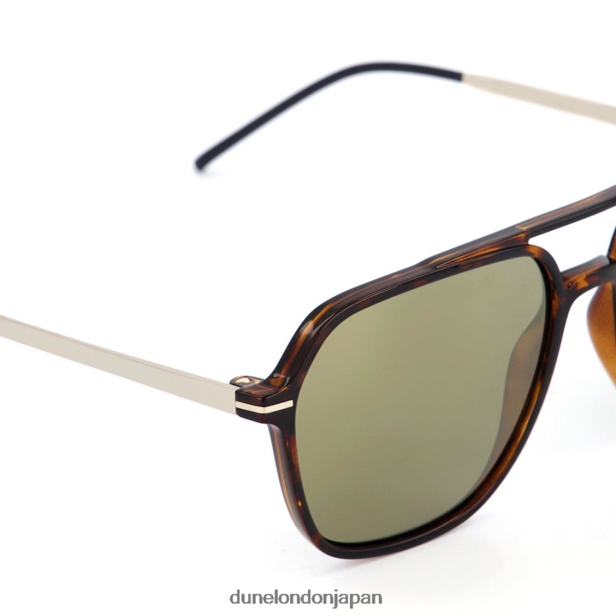 オサーク オーバーサイズのサングラス べっ甲 男性 Dune London 4JB82R767